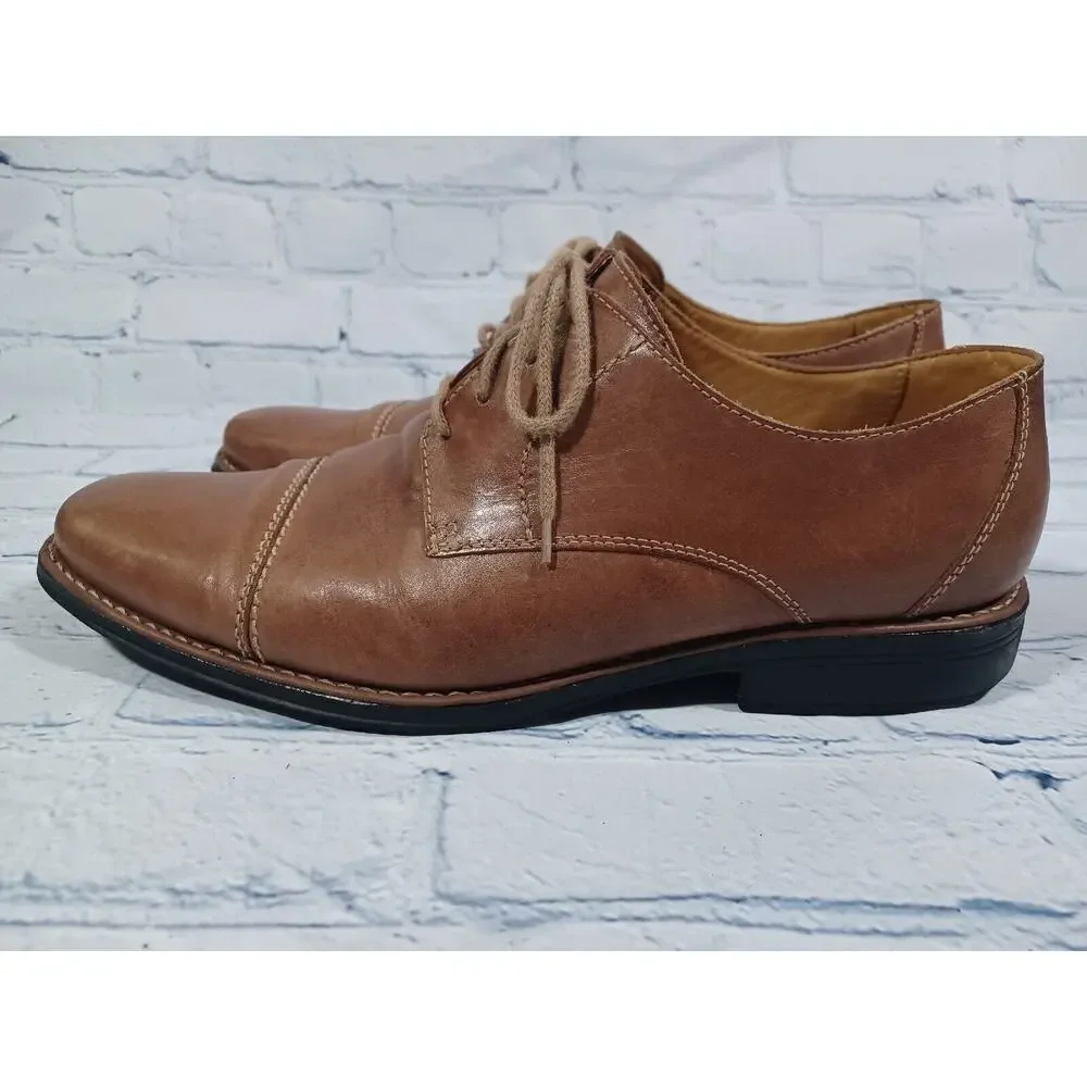 SANDRO MASCOLONI Shoes Mens 11.5‎ D Brown Leather Dress Cap Toe 17305